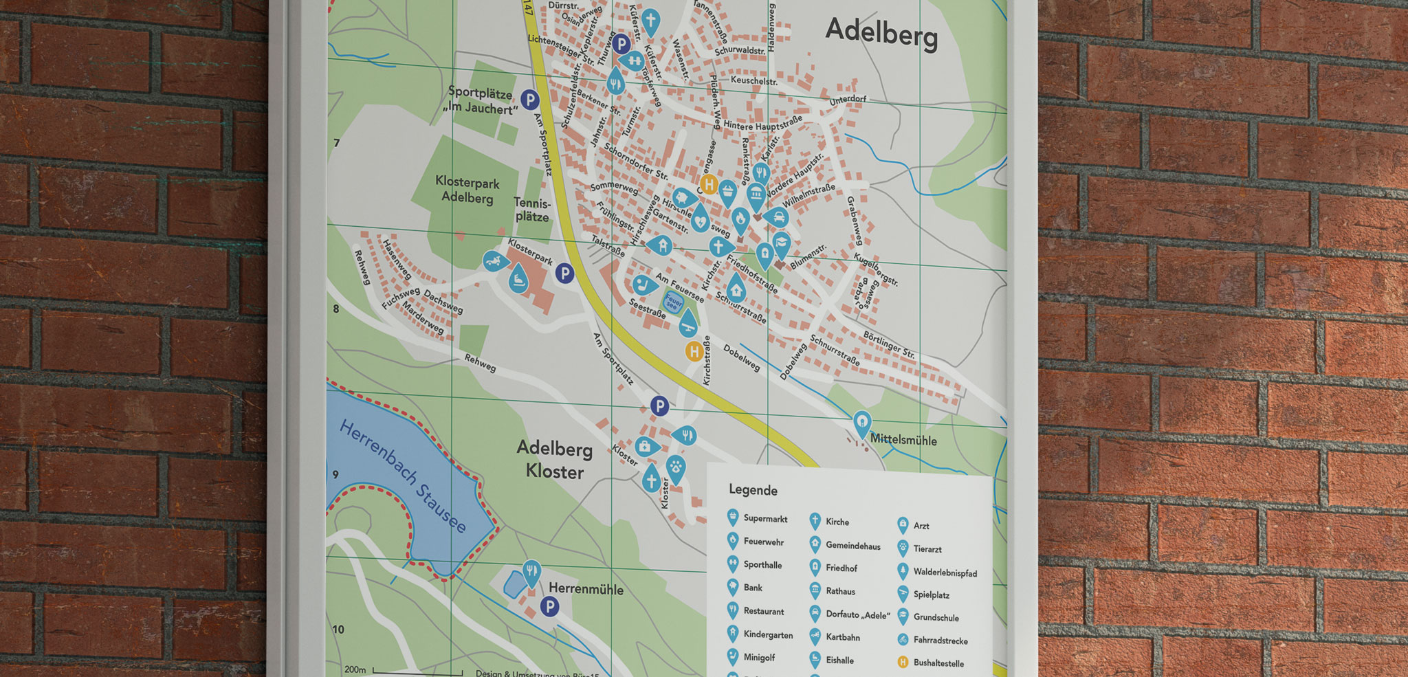 Ortspläne entwickelt und illustriert von BÜRO15 aus Schorndorf
